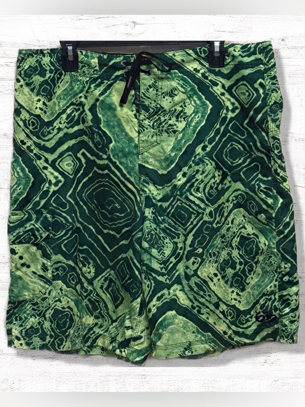 Nike 6.0 Men’s Green Tye Dye Boardshorts/Swim Trunks Size 36